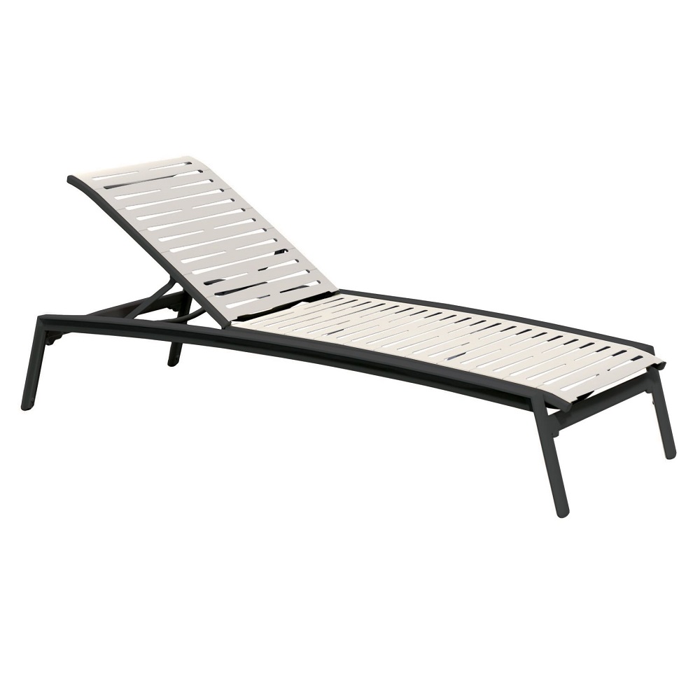 Tropitone Elance EZ Span Ribbon Strap Armless Chaise Lounge - 471132RB
