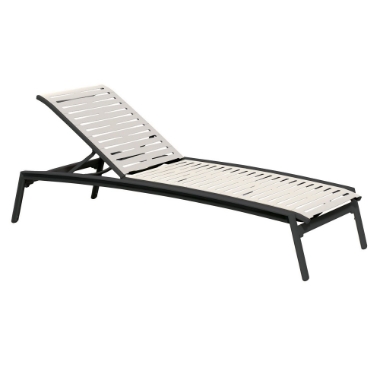 Tropitone Elance EZ Span Ribbon Strap Armless Chaise Lounge - 471132RB