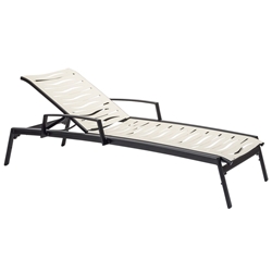 Tropitone Elance EZ Span Wave Strap Chaise Lounge with Arms - 471433WV