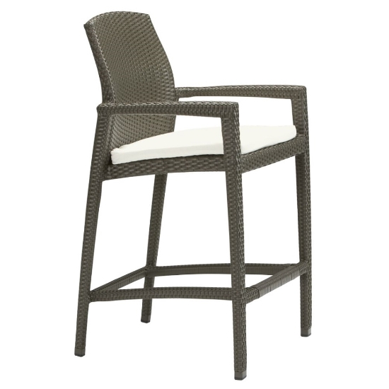 Tropitone Evo Stationary Bar Stool with Seat Pad - 36082605