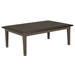 Stoneworks Summit 50" x 34" Rectangular Table Top (SM5034) with Evo Woven Coffee Table Base