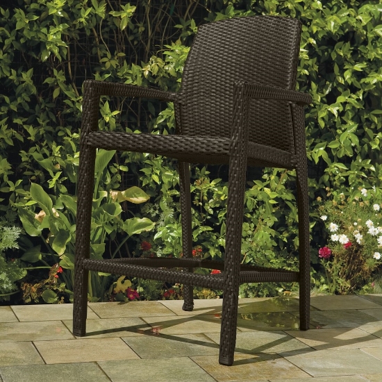 evo wicker bar stool