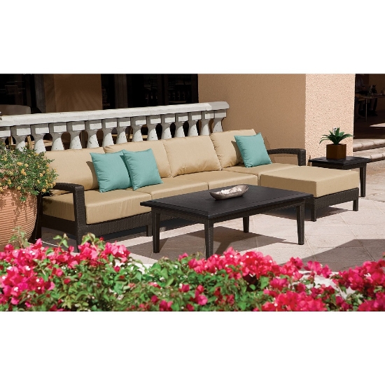 evo wicker tea table