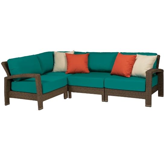 Tropitone Evo Woven Outdoor Compact Sectional Set - TT-EVO-SET16