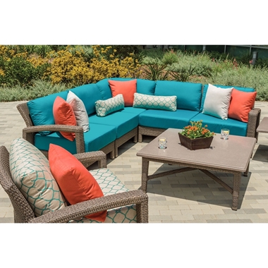 Tropitone Evo Woven Outdoor Sectional Set with Coffee Table - TT-EVO-SET2