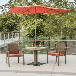 Tropitone Evo Woven Outdoor Dining Set for 2 - TT-EVO-SET8