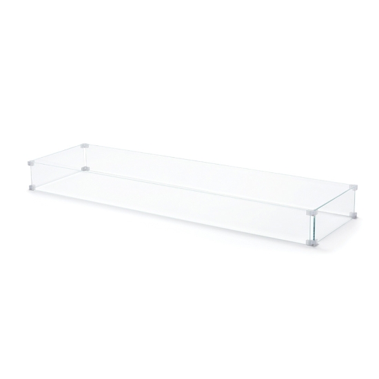 Tropitone 35" x 14" Rectangular Flame Guard - REFLGD3514