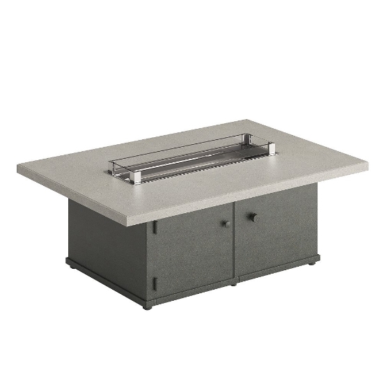 Tropitone Matrix 50" x 34" Rectangle Fire Pit - 25"H - TX1953FPL-25