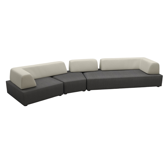 tropitone aluminum lounger with deep seating cushions