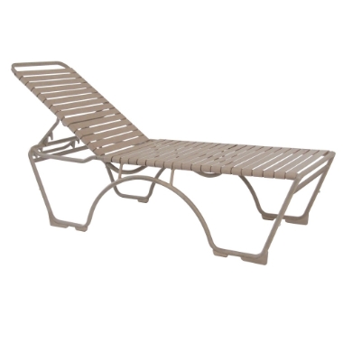 Tropitone Kahana Strap Armless Chaise Lounge - ADA Compliant - 8032N-18