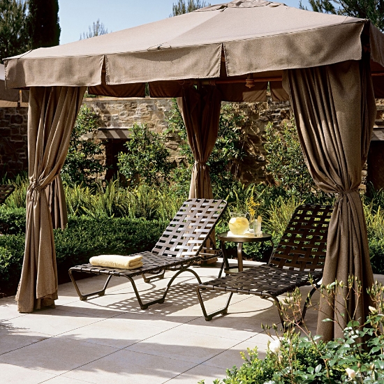 kahana aluminum chaise with vinyl straps
