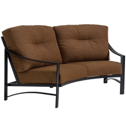 Tropitone Kenzo Cushion Crescent Love Seat with Arms - 391410CL