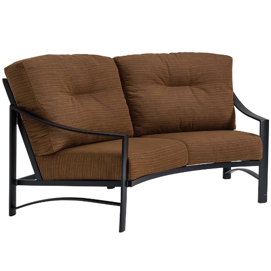 Kenzo Cushion Crescent Love Seat with Arms