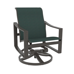 Tropitone Kenzo Sling Swivel Rocker Dining Chair - 381569