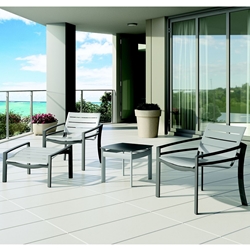 Tropitone Kor Aluminum Slat Outdoor Lounge Chair Set for 2 - TT-KOR-SET18