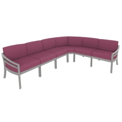 Tropitone Kor Cushion Outdoor Sectional Set - TT-KOR-SET7