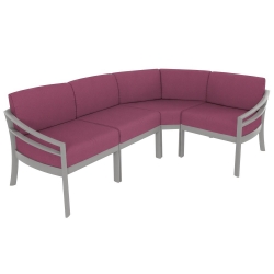 Tropitone Kor Cushion Outdoor Compact Sectional Set - TT-KOR-SET8