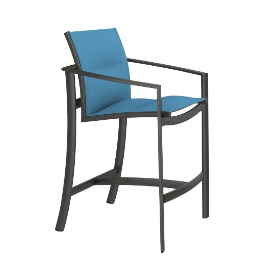 Tropitone Kor Padded Sling Stationary Bar Stool - 891526PS