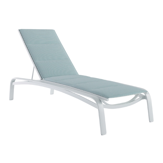 Laguna Beach Padded Sling Chaise Loungers