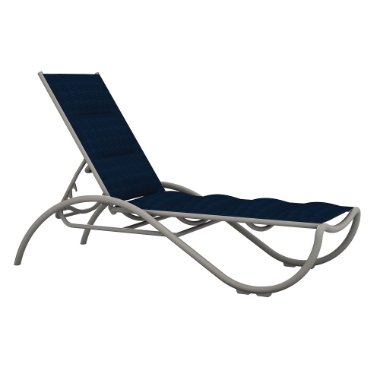 Tropitone La Scala Padded Sling Armless Chaise Lounge - 330732PS