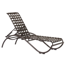 Tropitone La Scala Strap Armless Chaise Lounge - 330032