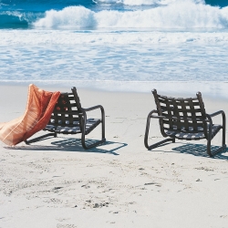 Tropitone La Scala Strap Set of 2 Sand Chairs - TT-LASCALA-SET8
