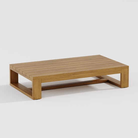 Tropitone Teak Trent 48" x 28" Rectangle Coffee Table