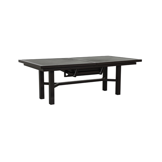 Linea 86" x 44" Rectangular Extension Dining table closed