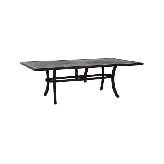 Tropitone Linea 84" x 44" Rectangular Dining Umbrella Table - 262085U-28