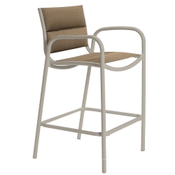 Tropitone Millennia Padded Sling Stationary Bar Stool - 220426PS
