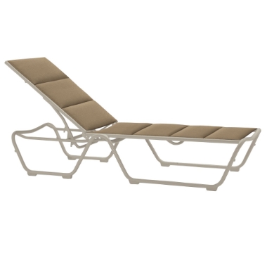 Tropitone Millennia Padded Sling Armless Chaise Lounge - 220432PS