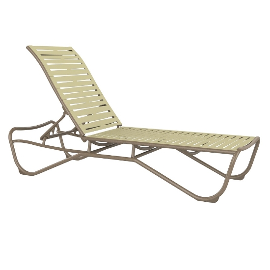 Tropitone Millennia EZ Span Ribbon Armless Chaise Lounge - 951533RB