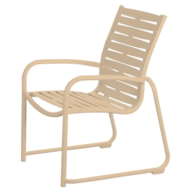 Tropitone Millennia EZ Span Ribbon Dining Chair with Sled Base - 9525RB