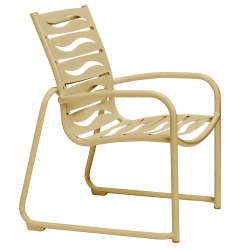 Tropitone Millennia EZ Span Wave Dining Chair with Sled Base - 9525WV