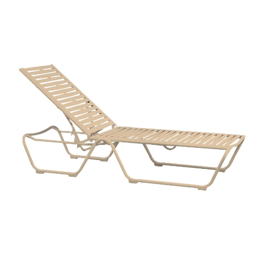 Tropitone Millennia EZ Span Ribbon Armless Chaise Lounge - 9532RB