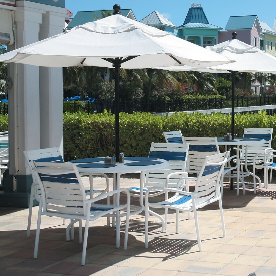 MILLENIA aluminum dining chair with Ez Span straps