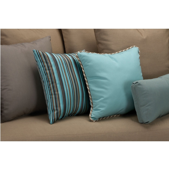 tropitone throw pillow with cord welt
