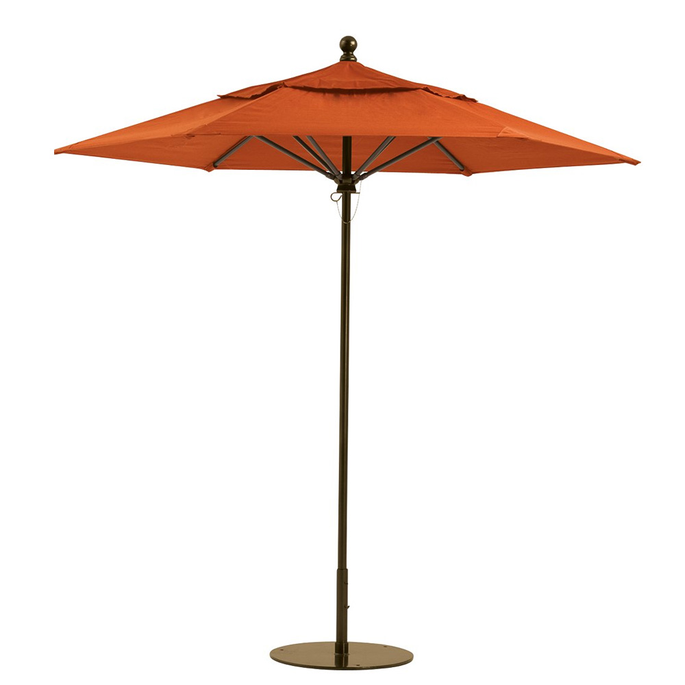 Tropitone Portofino III 8' Hexagon Patio Umbrella with Manual Lift - JH008MS