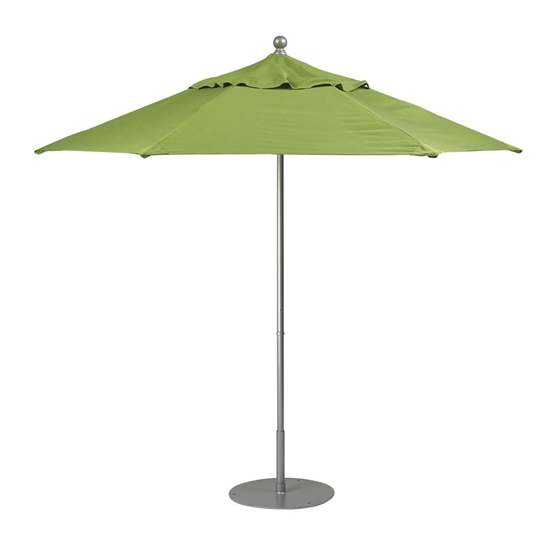 Tropitone Portofino II 9' Hexagon Patio Umbrella with Manual Lift - BQH009MS