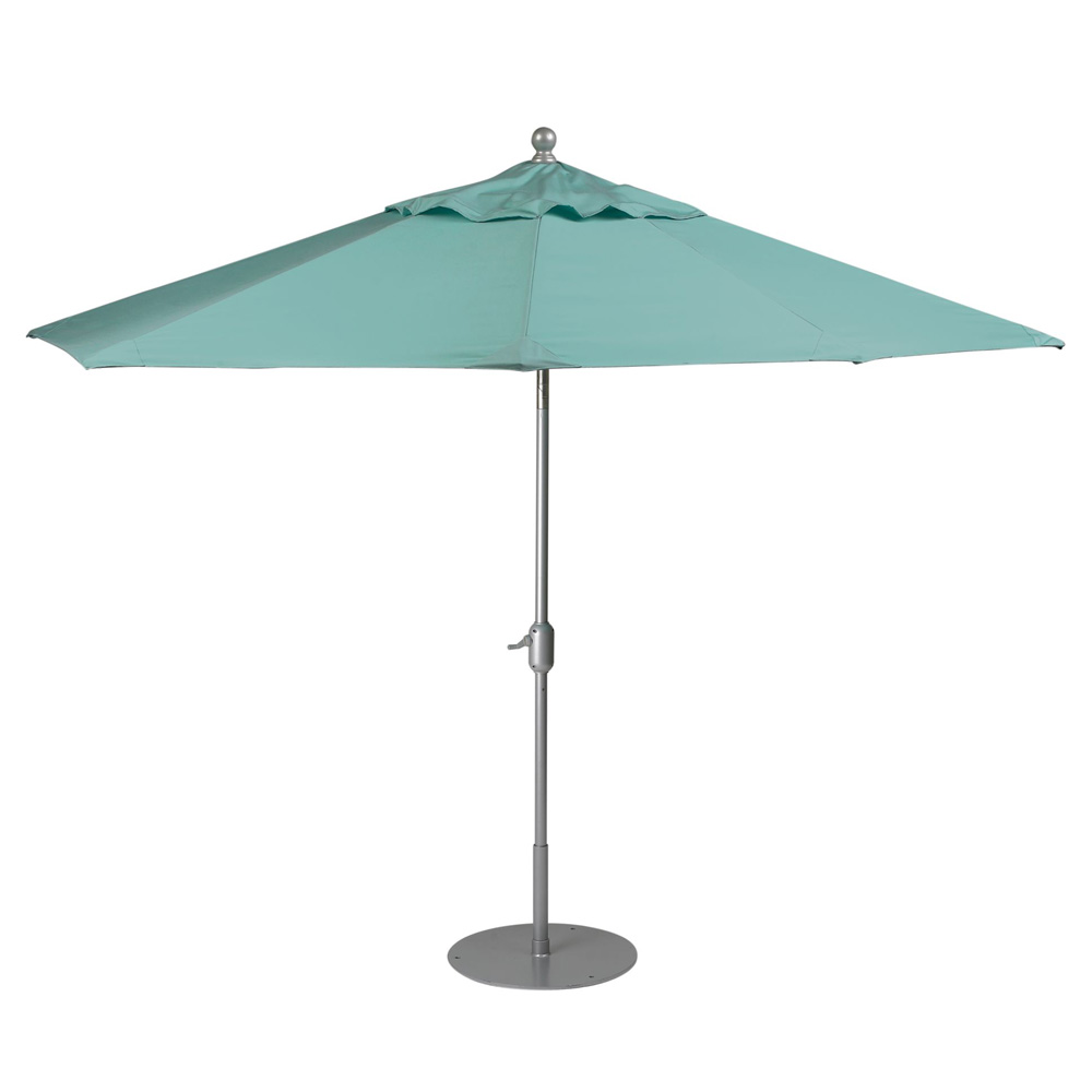 Tropitone Portofino II 8' x 10' Oval Patio Umbrella with Crank and Auto Tilt - QV810TKD