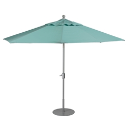 Tropitone Portofino II 8 x 10 Oval Patio Umbrella with Crank and Auto Tilt - QV810TKD