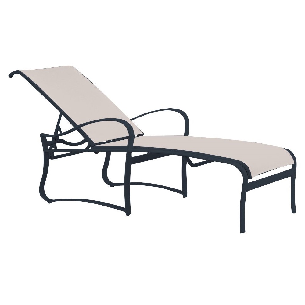 Tropitone Shoreline Sling Chaise Lounge with Arms - 150032