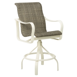 Tropitone Shoreline Woven Swivel Bar Stool - 961727WS-28