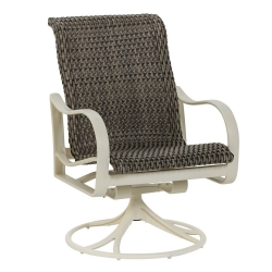 Tropitone Shoreline Woven Swivel Rocker Dining Chair - 961769WS