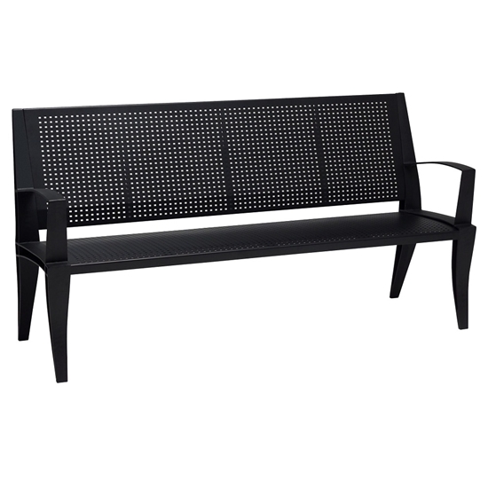 Tropitone District 6' Bench with Back and Arms - 4B1622D1111