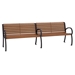 Tropitone District Faux Wood 8' Bench with Back and Arms - 4B1622W0112