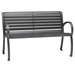 Tropitone District Horizontal Slat 4' Bench with Back and Arms - 4B1622W8119