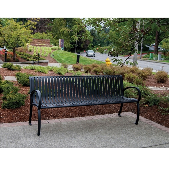 District- aluminum bench
