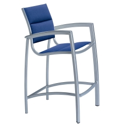 Tropitone South Beach Padded Sling Stationary Bar Stool - 240526PS