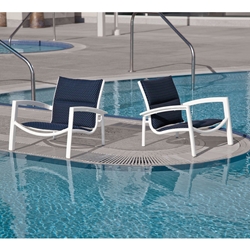 Tropitone South Beach Padded Sling Outdoor Spa Chair Set - TT-SOUTHBEACH-SET6
